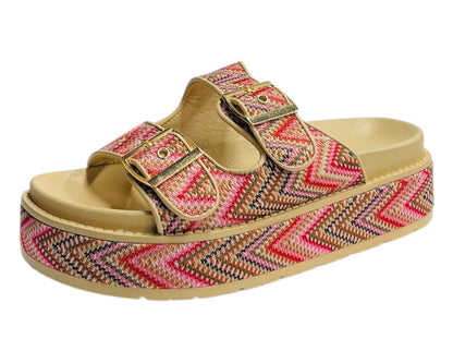 Platform Buckle Strap Sandals