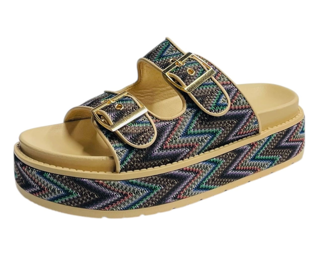 Platform Buckle Strap Sandals