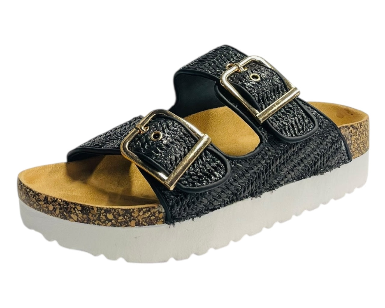 Buckle Strap Flatform Sandals