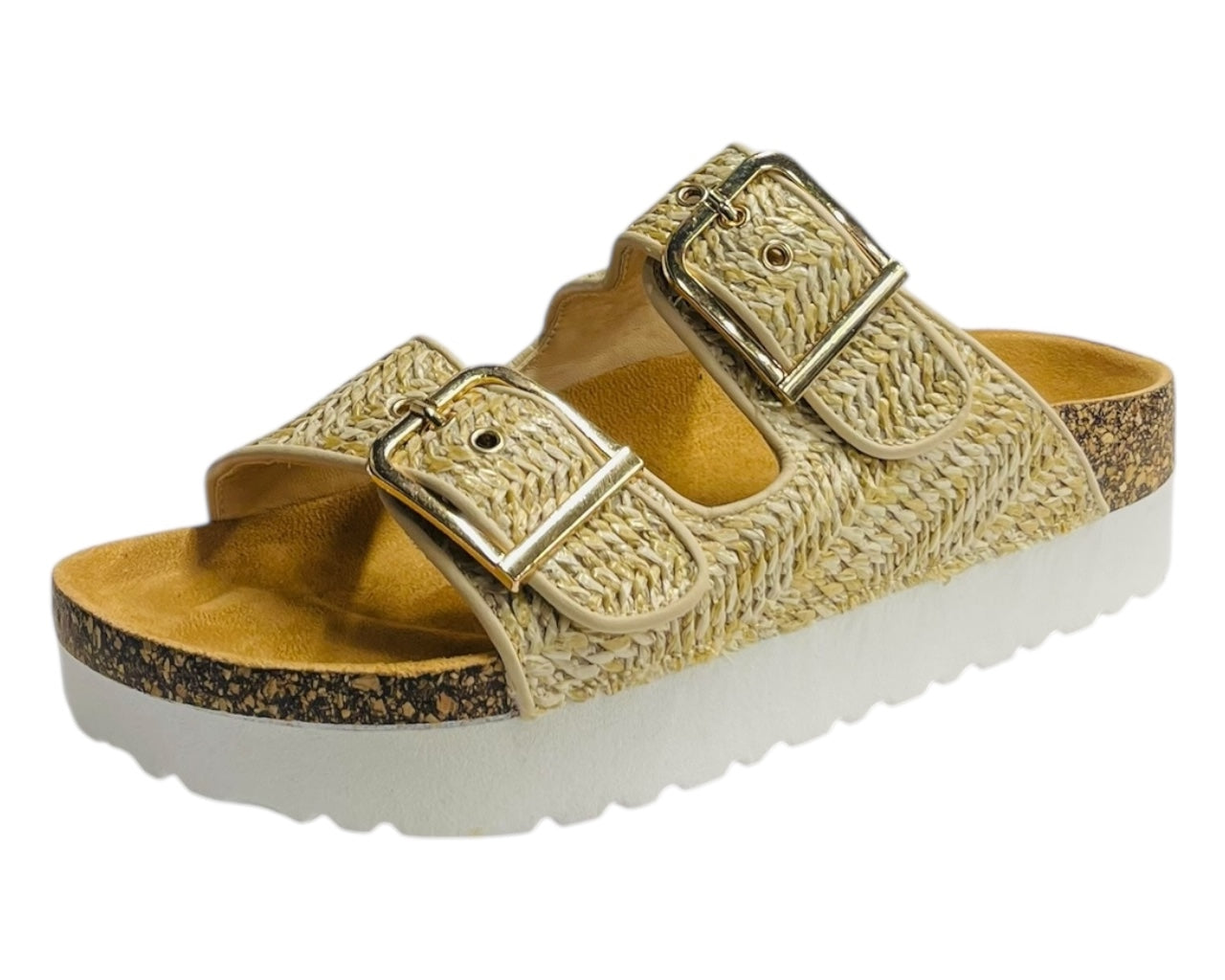 Buckle Strap Flatform Sandals