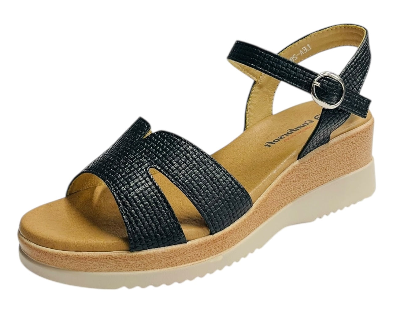 Padded Insole Ankle Strap Wedge Sandals