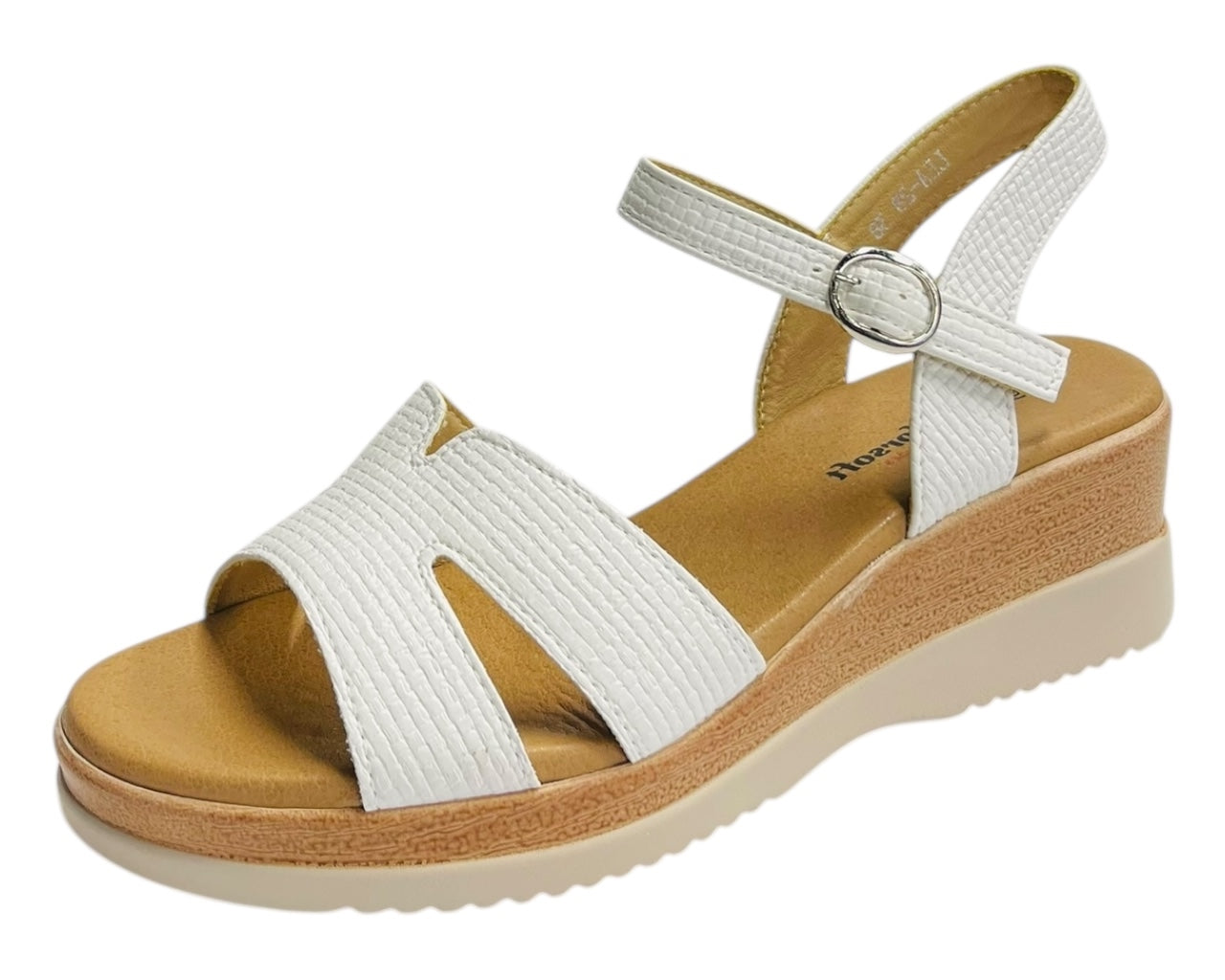 Padded Insole Ankle Strap Wedge Sandals