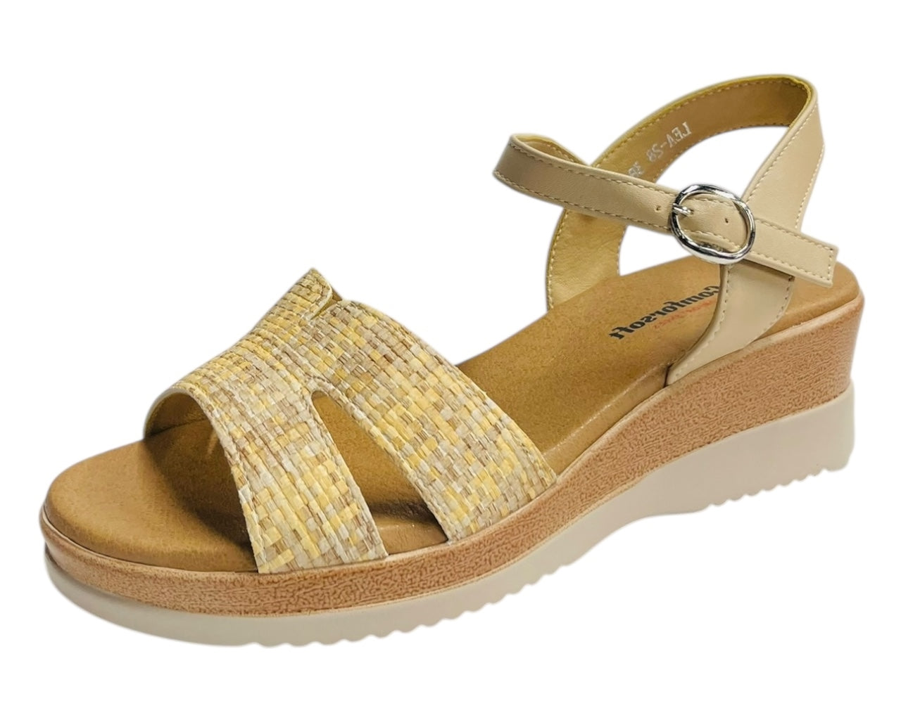 Padded Insole Ankle Strap Wedge Sandals