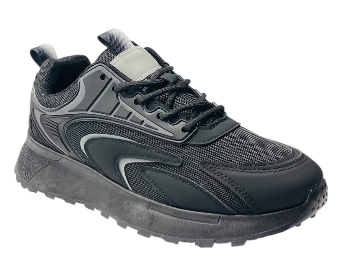 Chunky Sole Mesh Lace Up Trainers