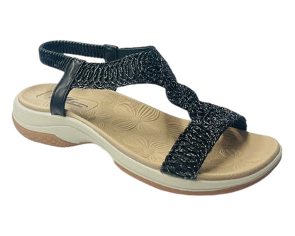 Elastic Ankle Strap Comfy Sandals