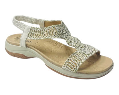 Elastic Ankle Strap Comfy Sandals