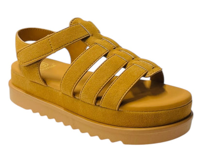 Platform Padded Strappy Sandals