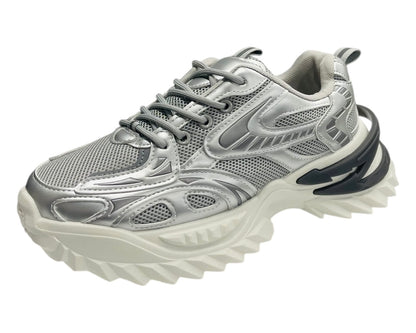 Chunky Sole Lace Up Mesh Sports Trainers