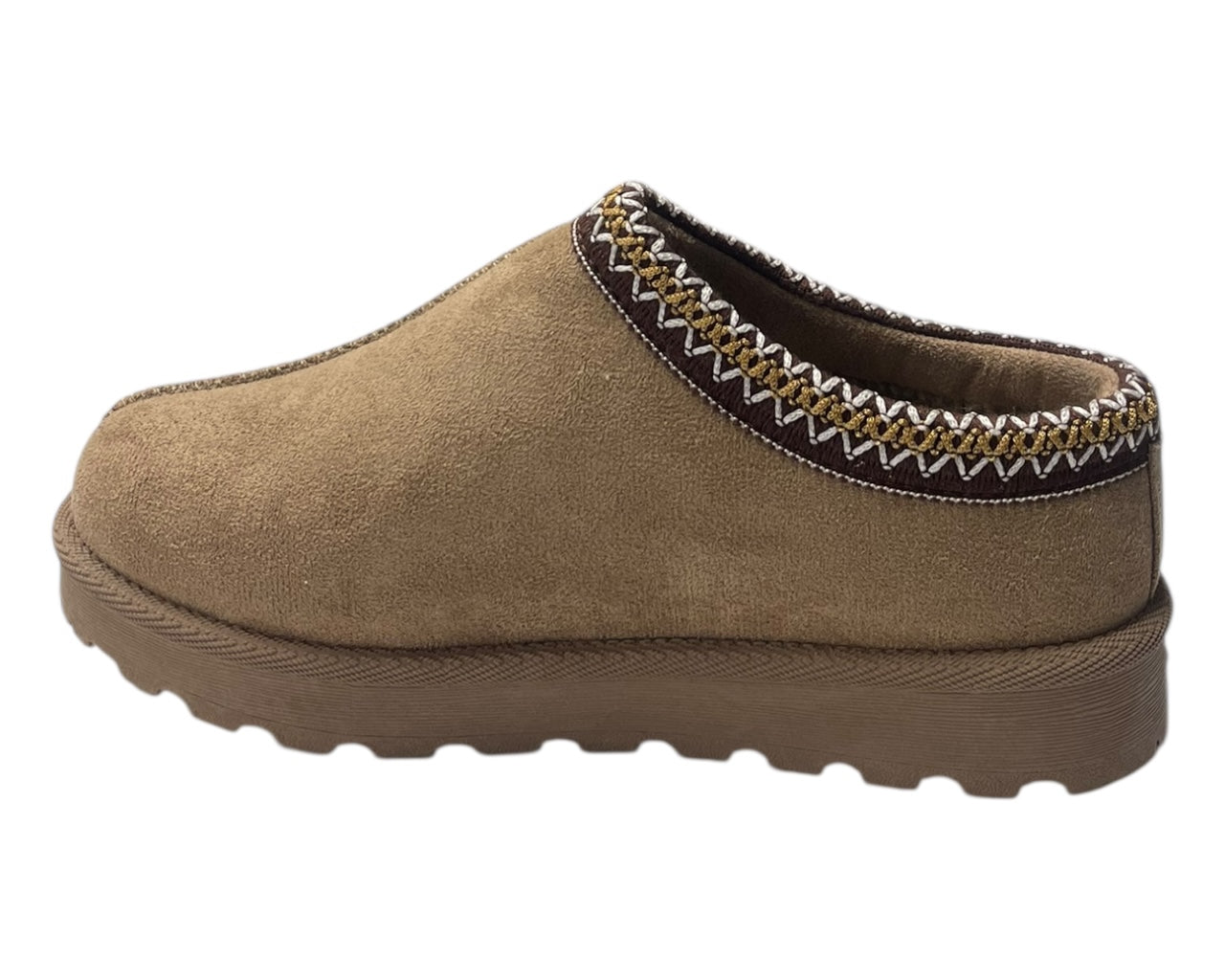 Faux Suede Aztec Flat Sole Shoes