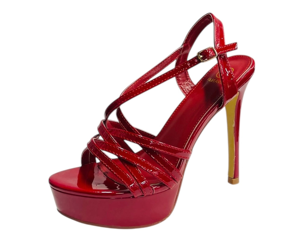 Crossover Ankle Strap Stiletto Heel Platform Shoes