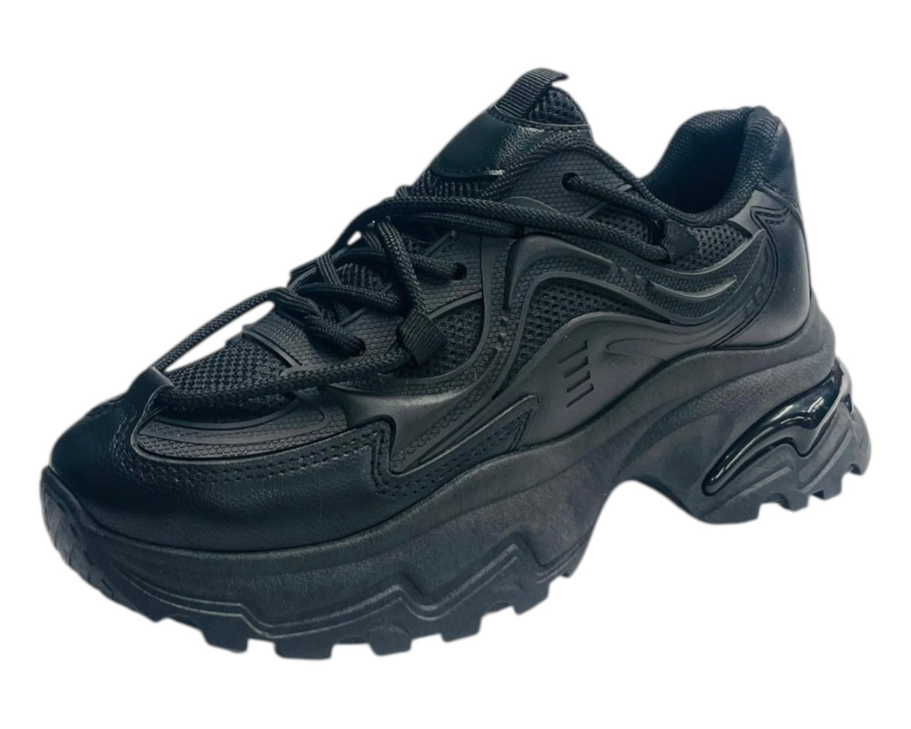 Chunky Sole Lace Up Sports Trainers