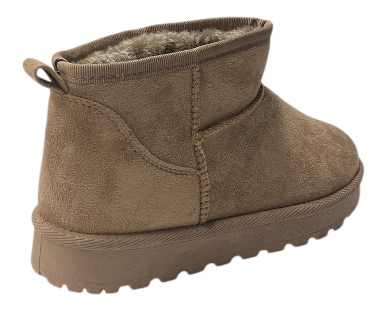 Faux Fur Lining Mini Ankle Boots