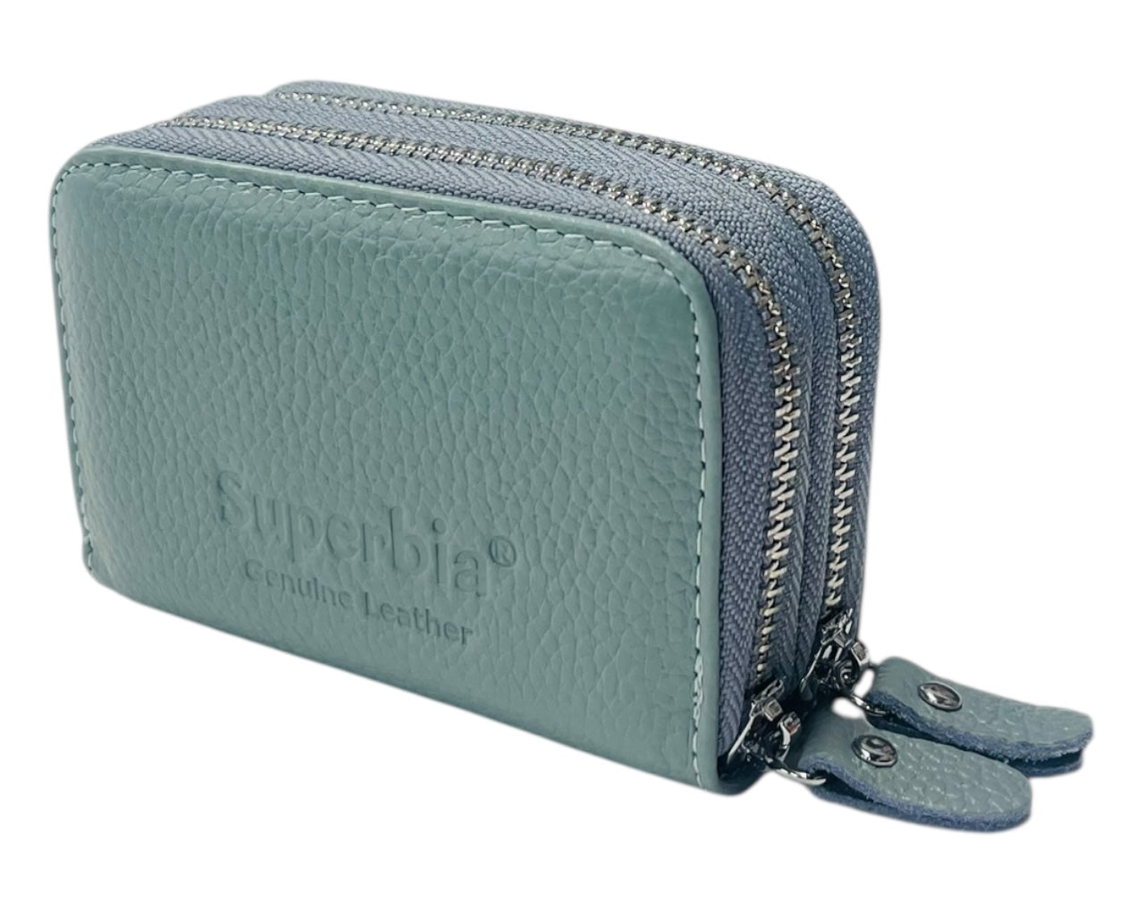 Superbia Genuine Leather RFID Blocking Zip Wallet