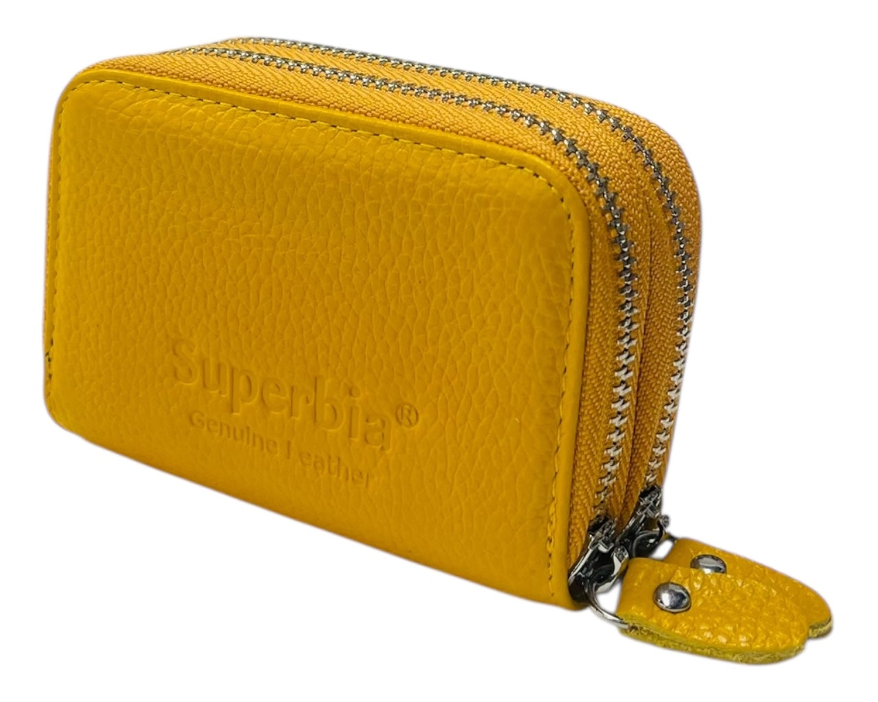 Superbia Genuine Leather RFID Blocking Zip Wallet