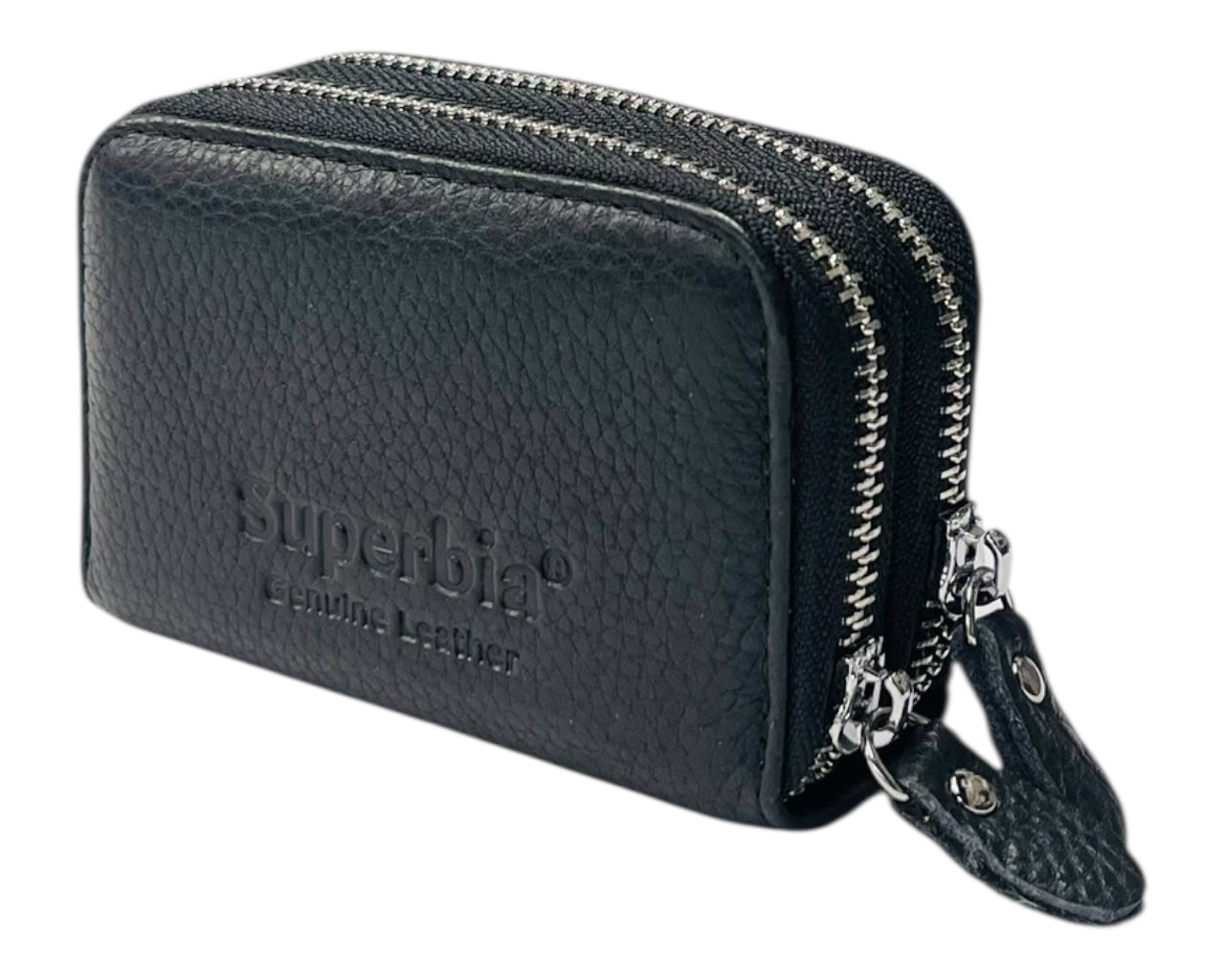 Superbia Genuine Leather RFID Blocking Zip Wallet