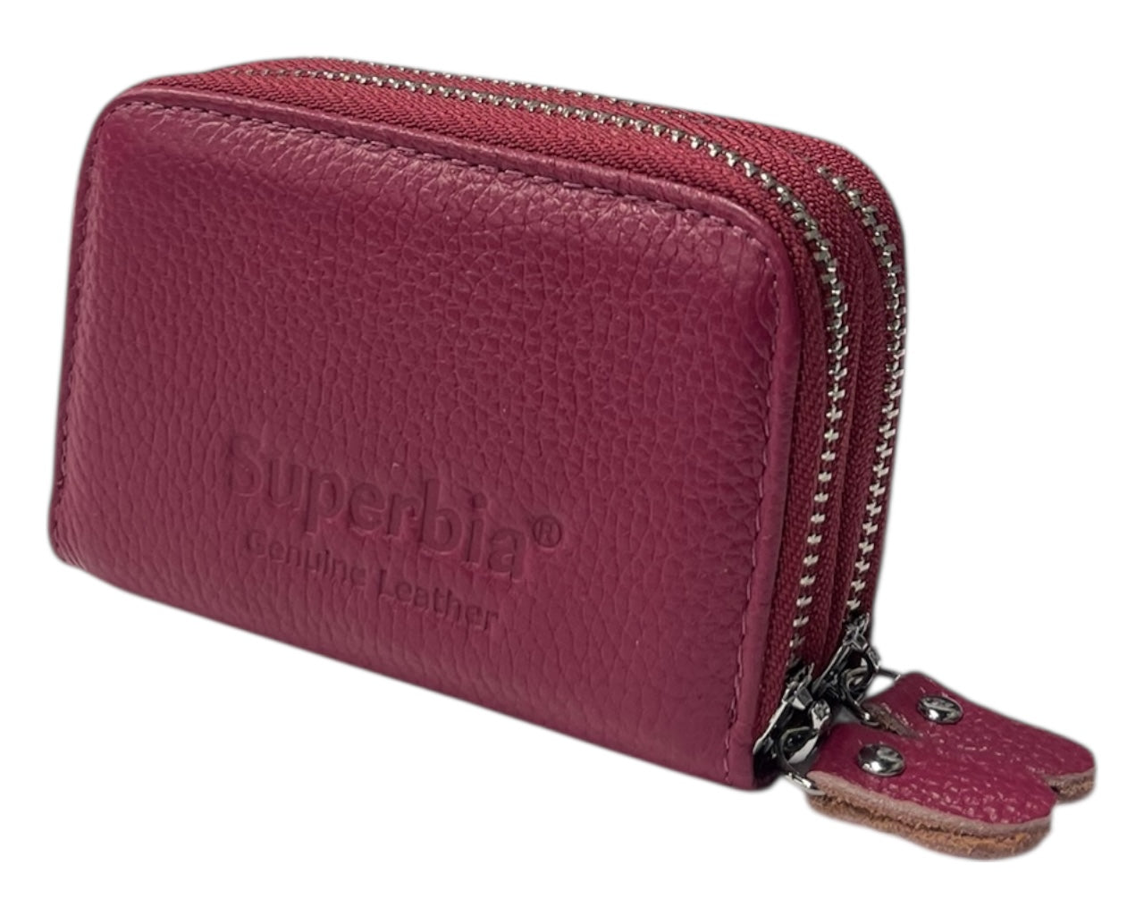 Superbia Genuine Leather RFID Blocking Zip Wallet