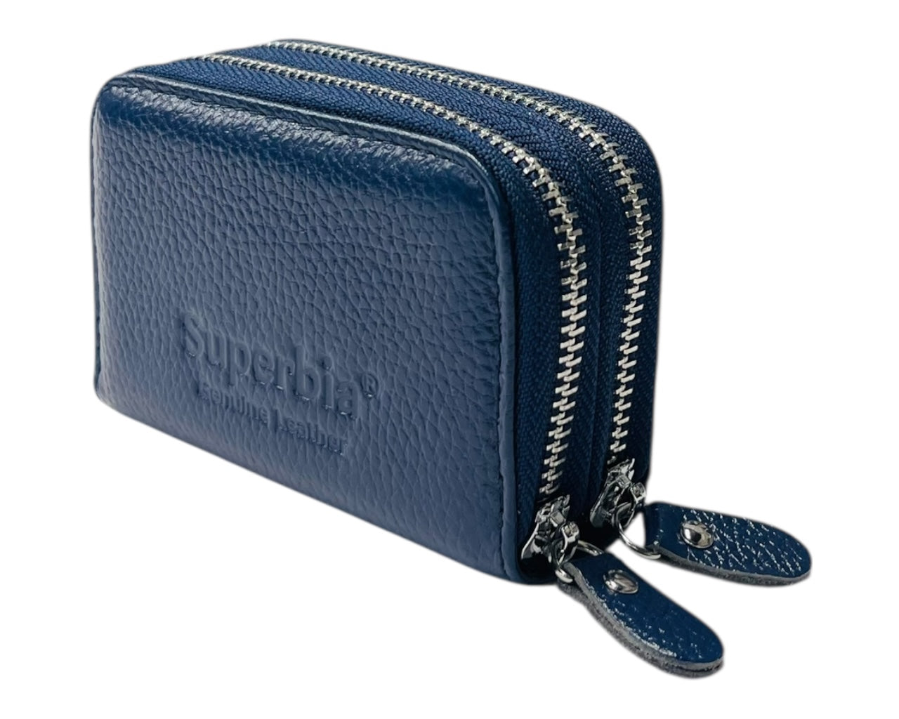 Superbia Genuine Leather RFID Blocking Zip Wallet