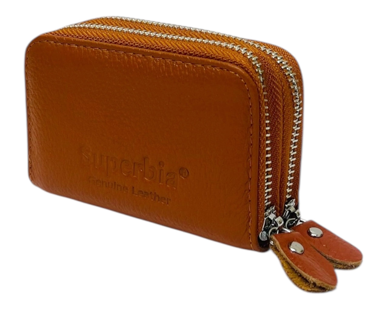 Superbia Genuine Leather RFID Blocking Zip Wallet