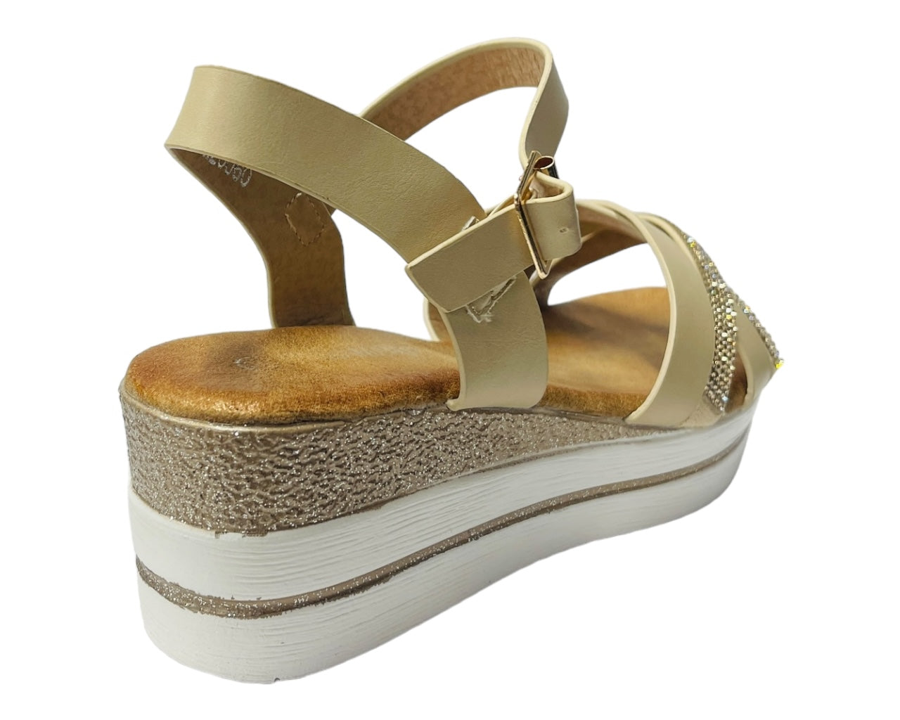 Lightweight Padded Ankle Strap Wedge Sandals