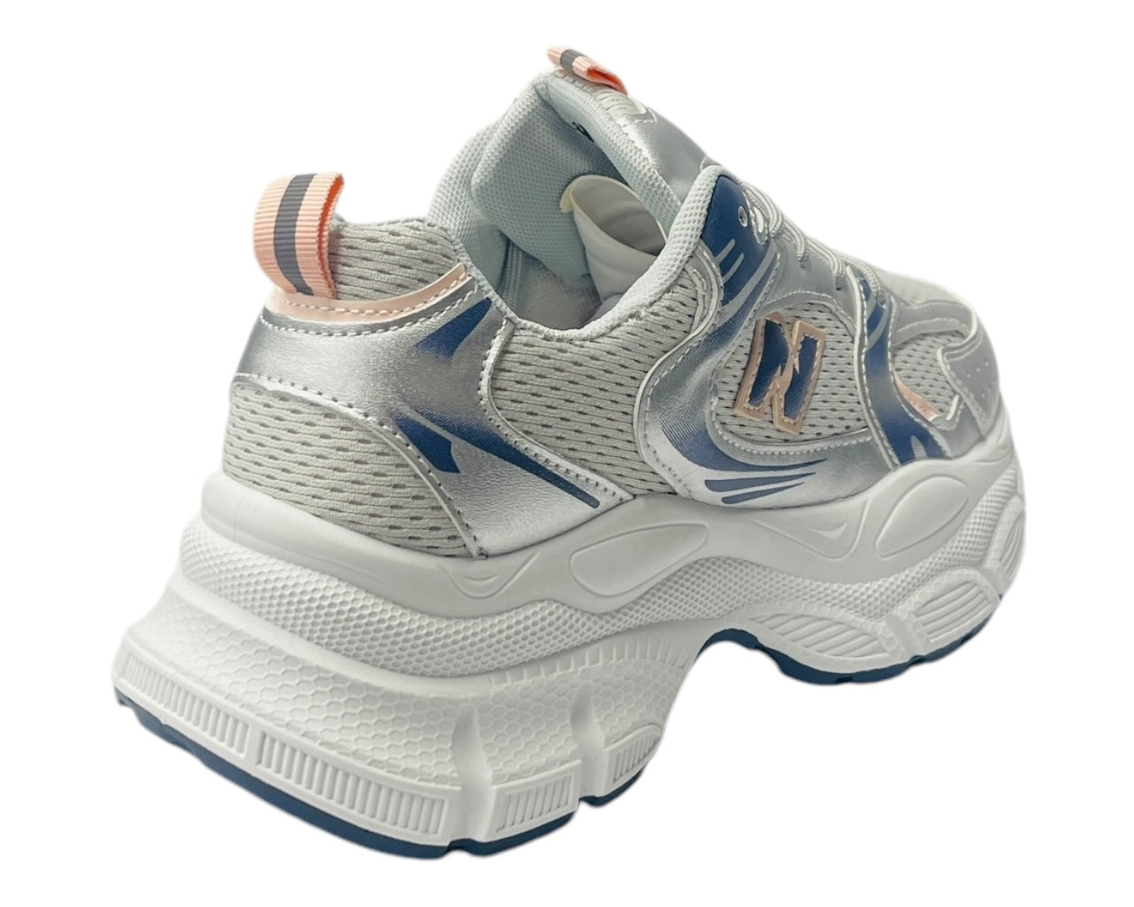 Chunky Sole Mesh Lace Up Trainers