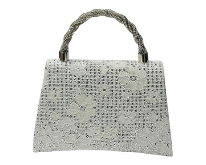 Diamante Glitter Clutch Tote Bag