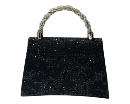 Diamante Glitter Clutch Tote Bag