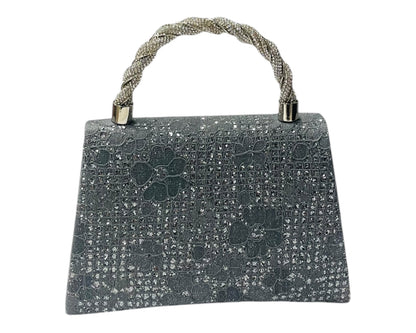 Diamante Glitter Clutch Tote Bag