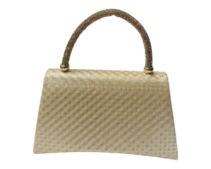 Diamante Glitter Clutch Tote Bag