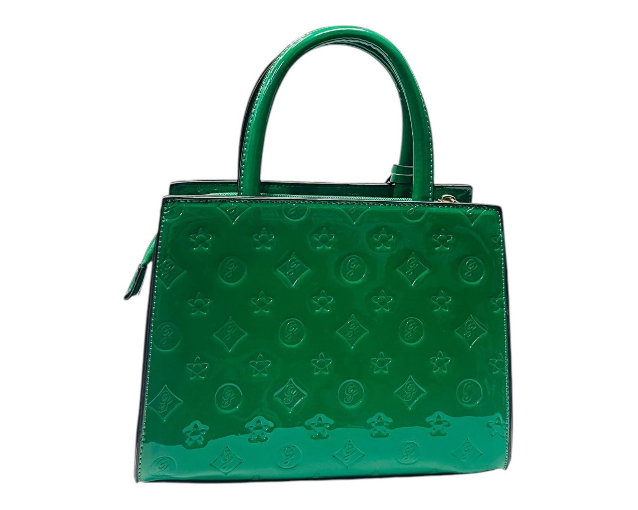 Faux Patent Handbag Tote Bag
