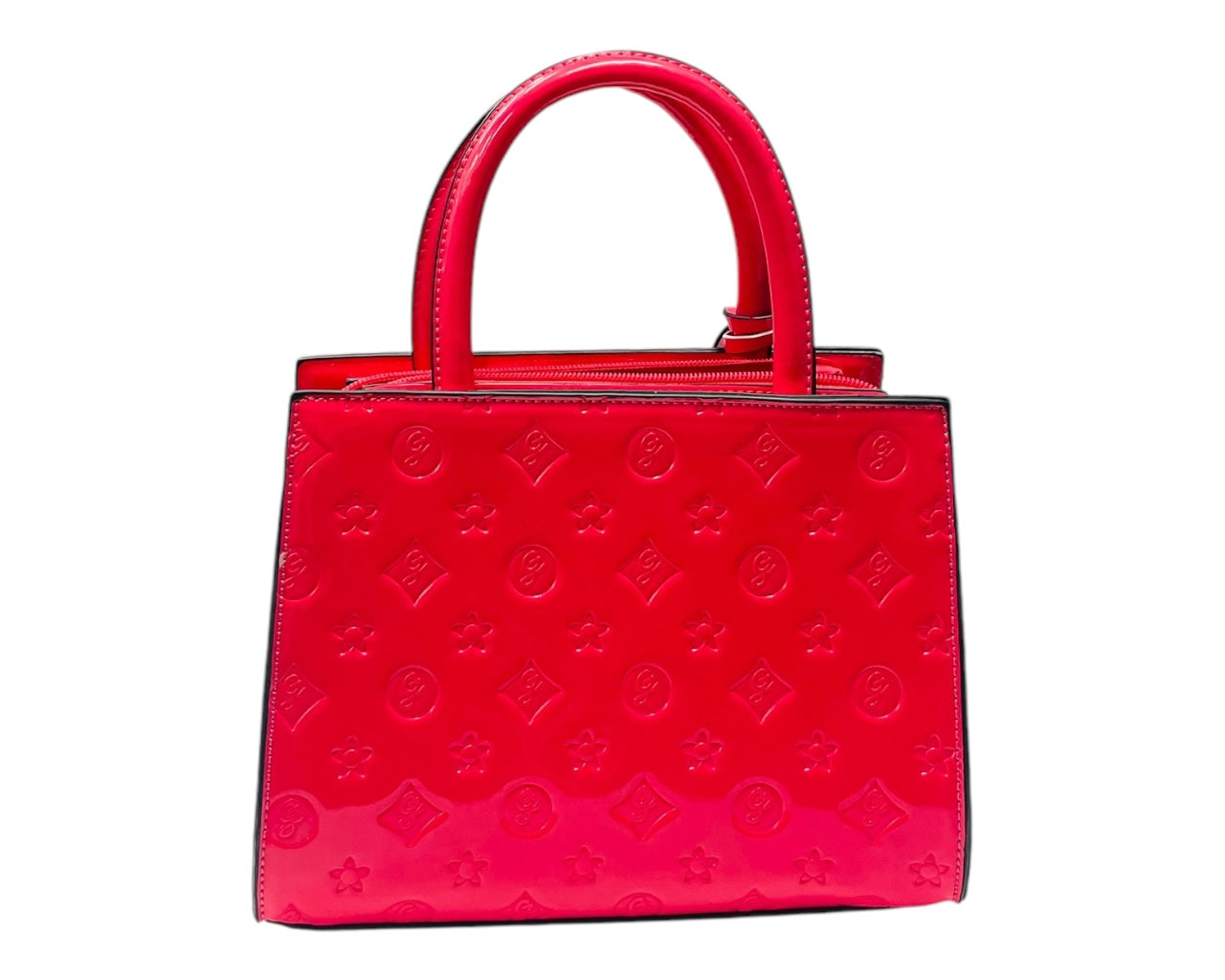 Faux Patent Handbag Tote Bag