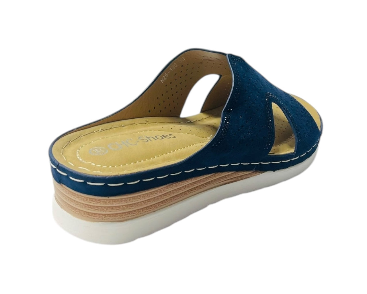Cross Strap Lightweight Mules Wedge Slider