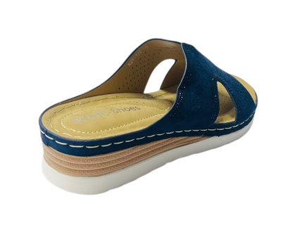 Cross Strap Lightweight Mules Wedge Slider