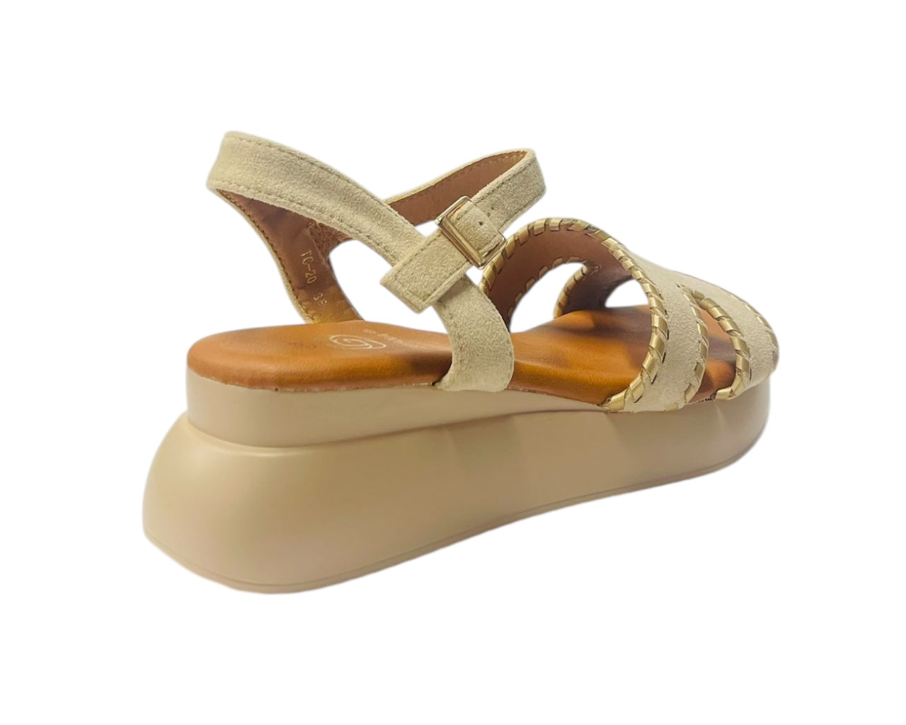 Lightweight Ankle Strap Padded Wedge Sandals
