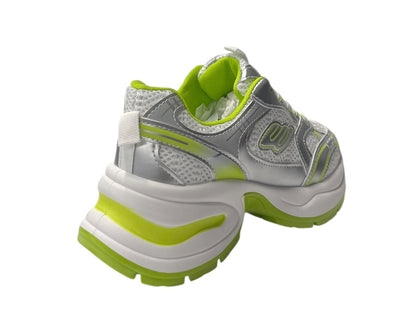 Chunky Sole Mesh Lace Up Sports Trainers