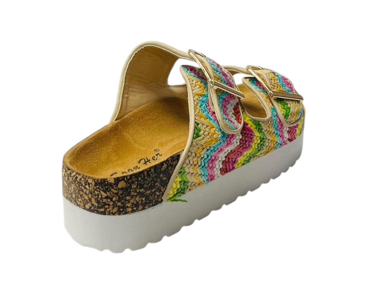 Buckle Strap Flatform Sandals