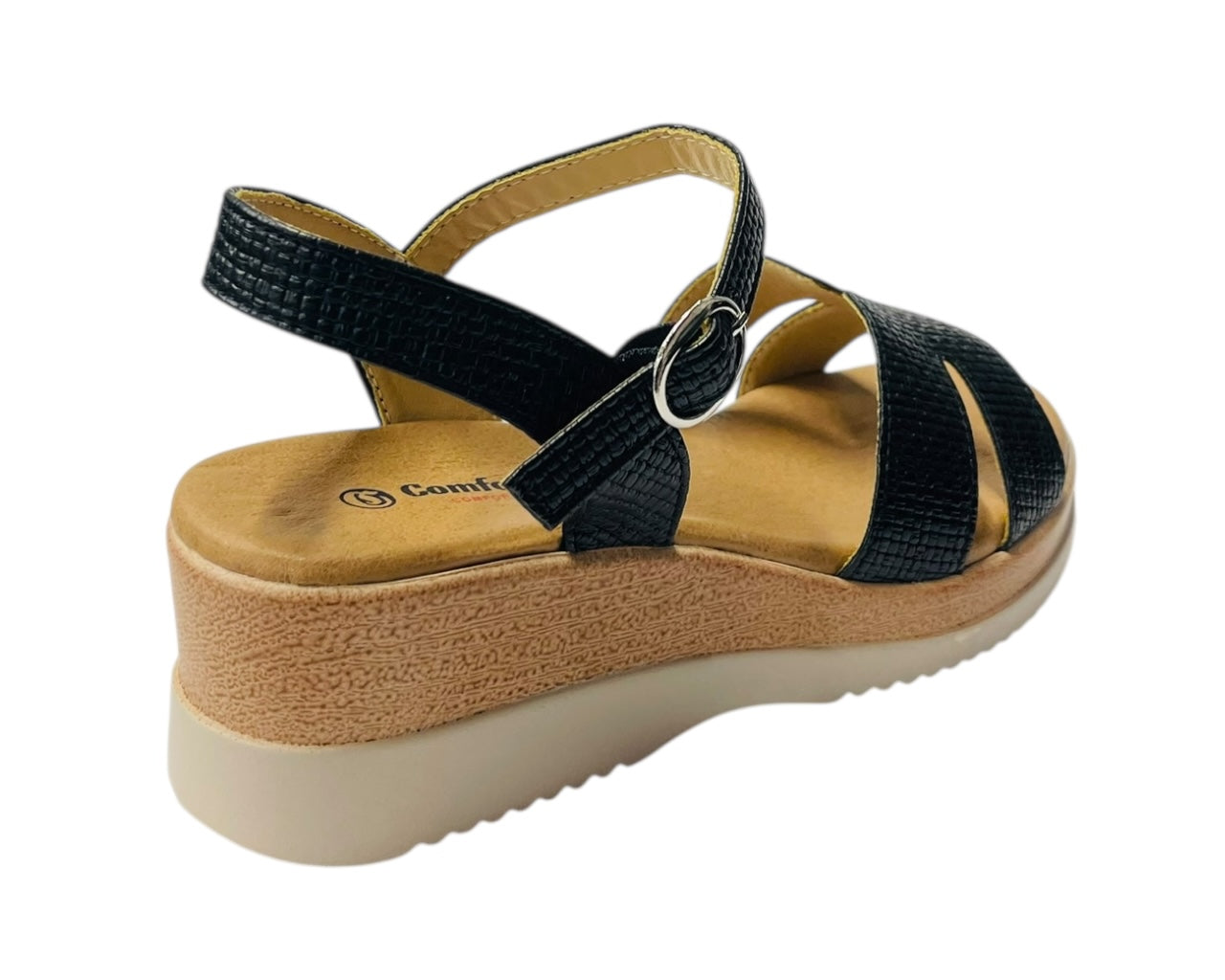 Padded Insole Ankle Strap Wedge Sandals