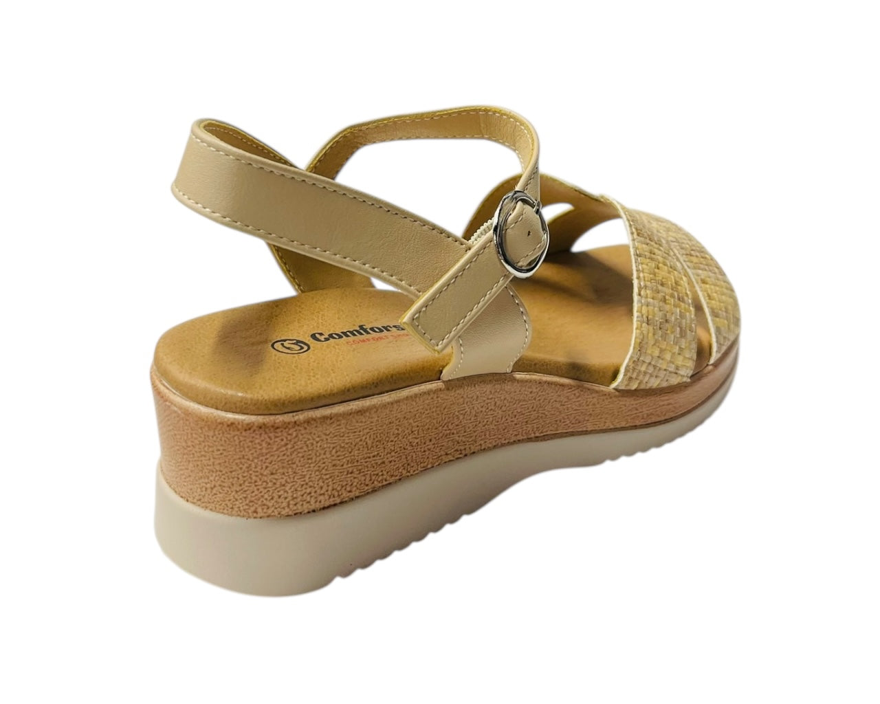 Padded Insole Ankle Strap Wedge Sandals
