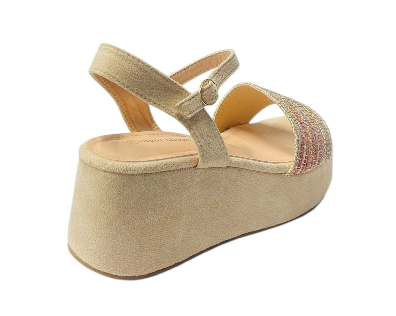Ankle Strap Platform Wedge Padded Sandals
