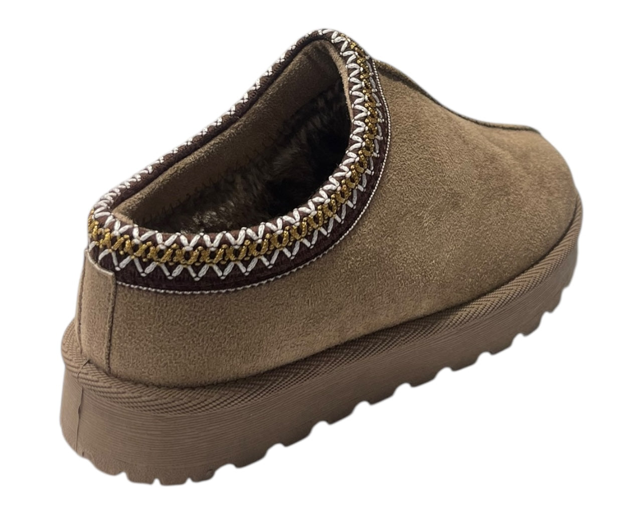 Faux Suede Aztec Flat Sole Shoes