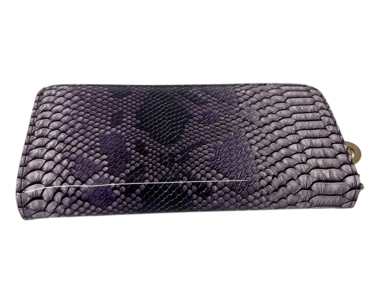 Snake Skin Print Wallet Card Slots Coin Purse