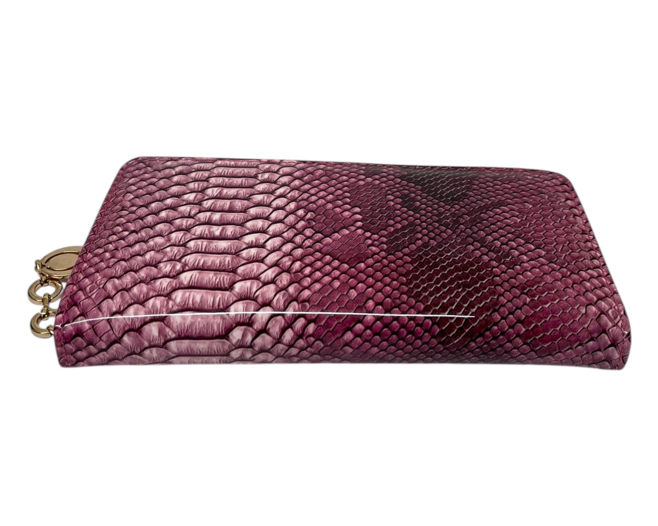 Snake Skin Print Wallet Card Slots Coin Purse