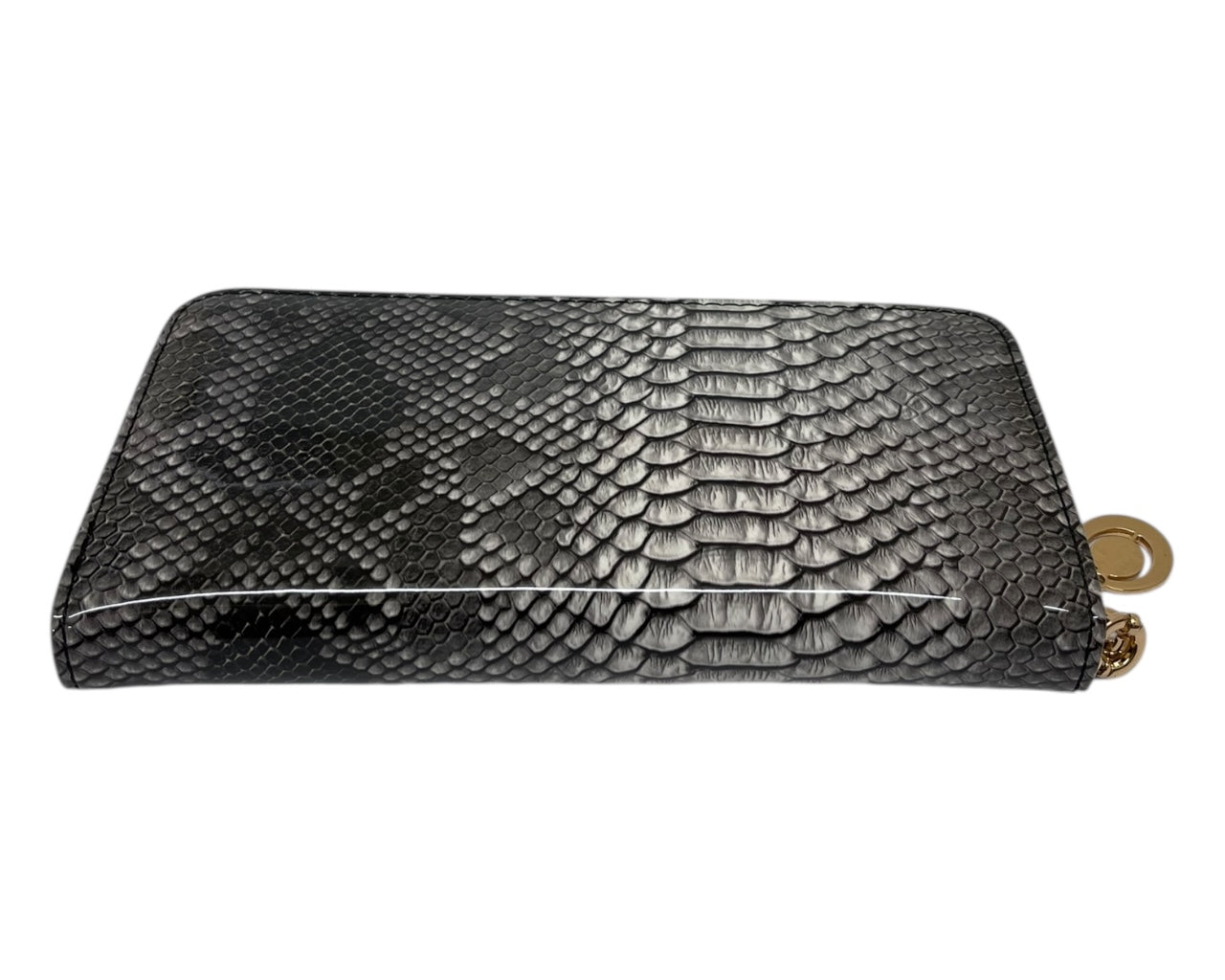 Snake Skin Print Wallet Card Slots Coin Purse