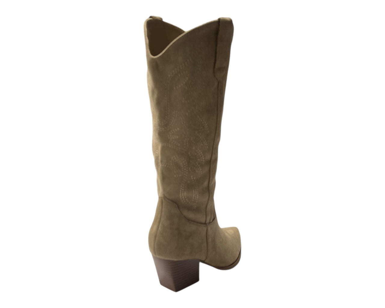 Mid Calf Western Embroidered Cowboy Boots