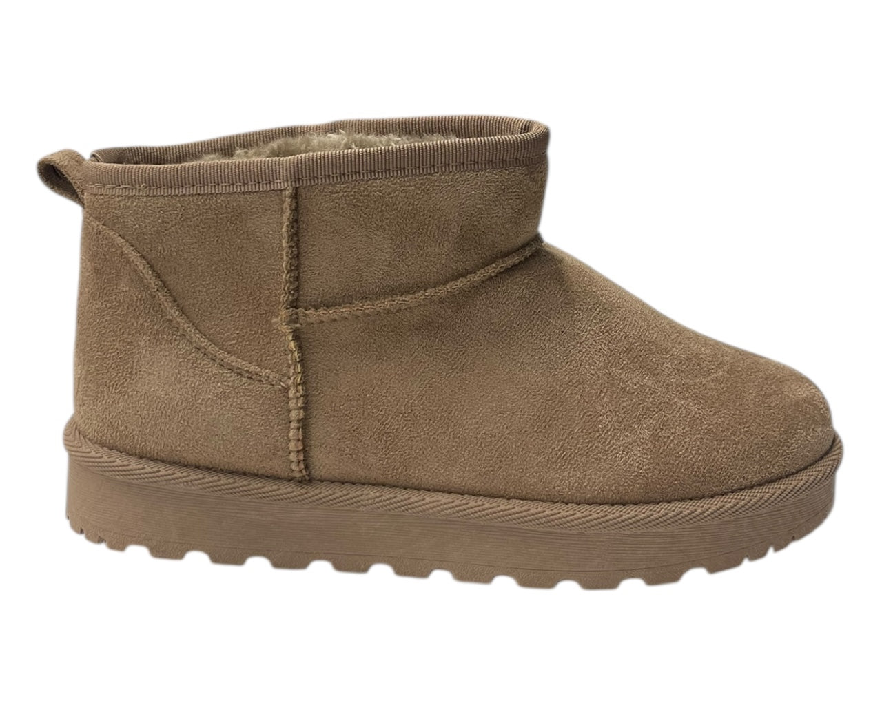 Faux Fur Lining Mini Ankle Boots