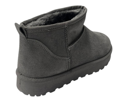 Faux Fur Lining Mini Ankle Boots