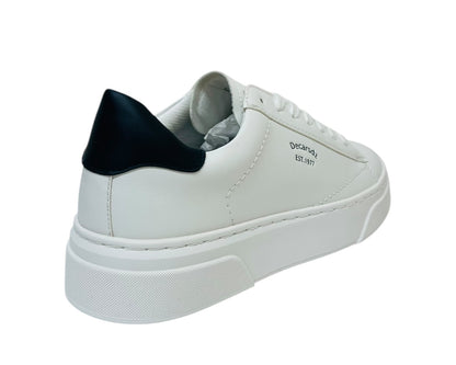 Faux Leather Casual Lace Up Trainers