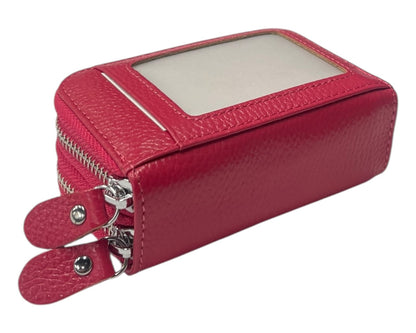 Superbia Genuine Leather RFID Blocking Zip Wallet