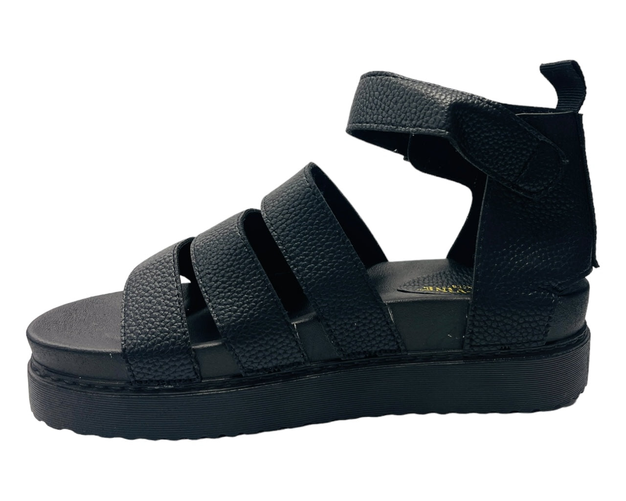 Faux Leather Chunky Sole Gladiator Sandals