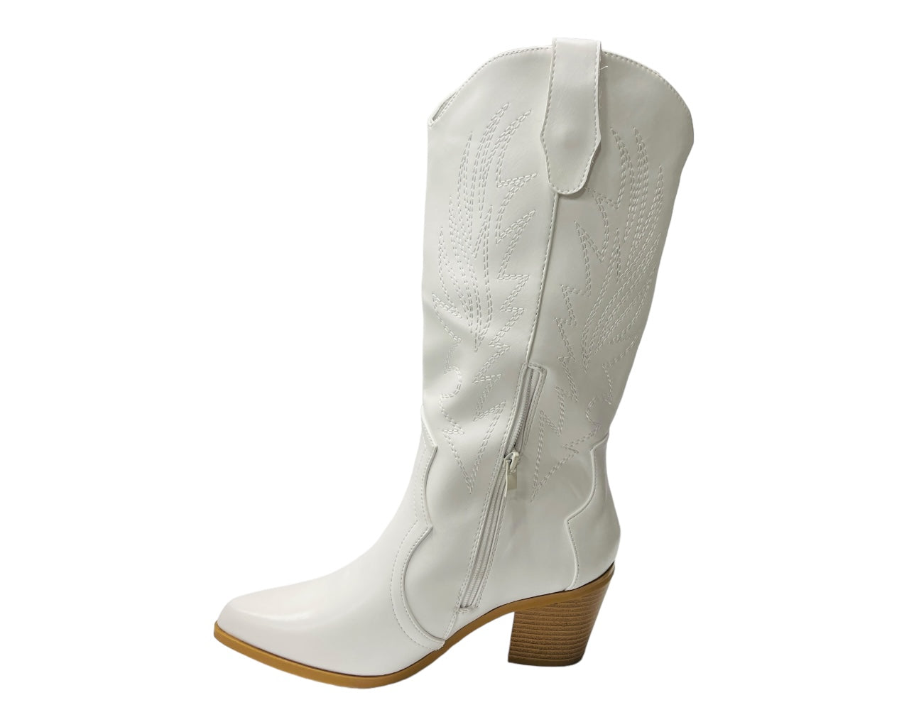 Embroidered 2 In 1 Cowboy Calf Length Boots