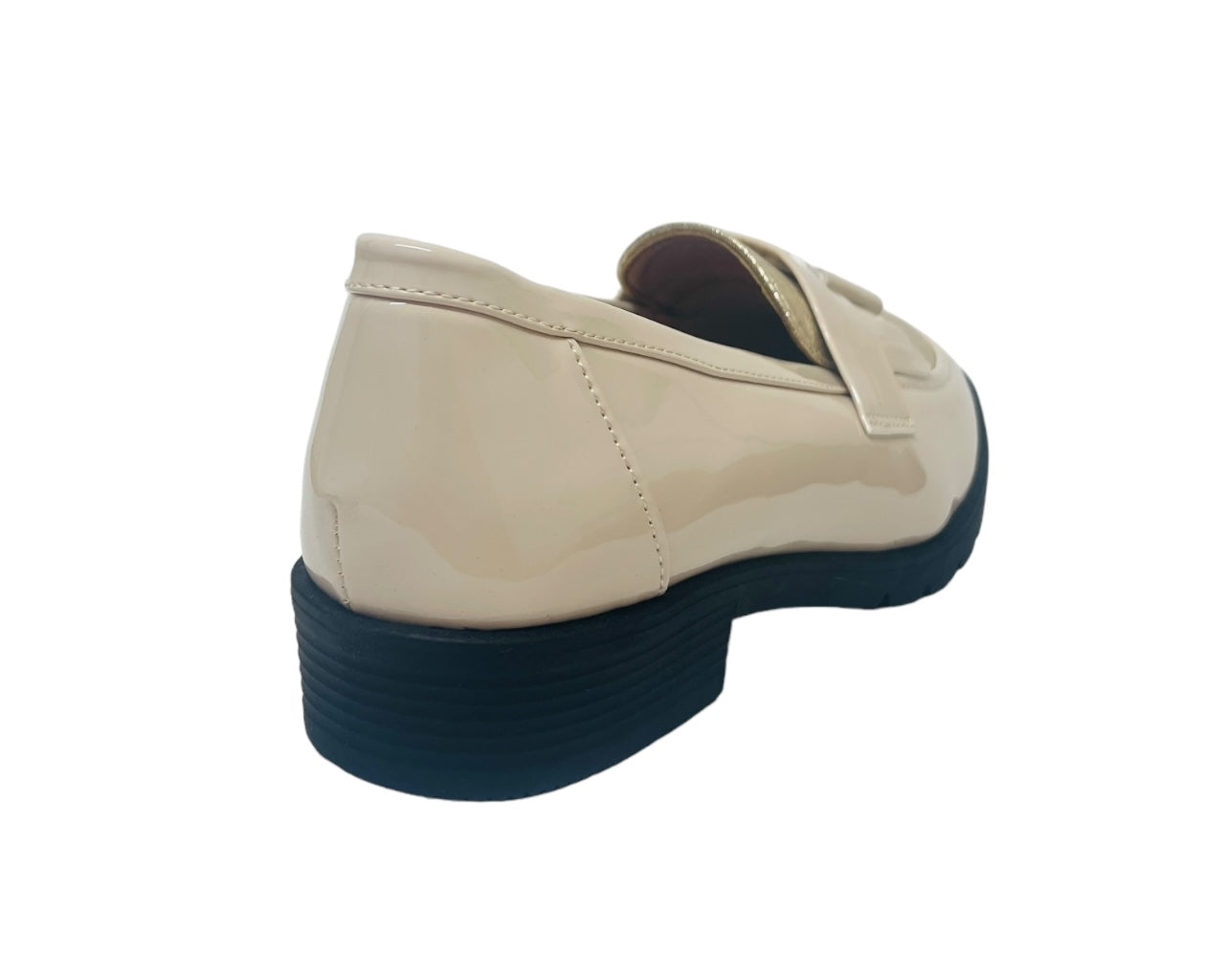 Faux Patent Leather Slip On Tassel Loafers Shoes